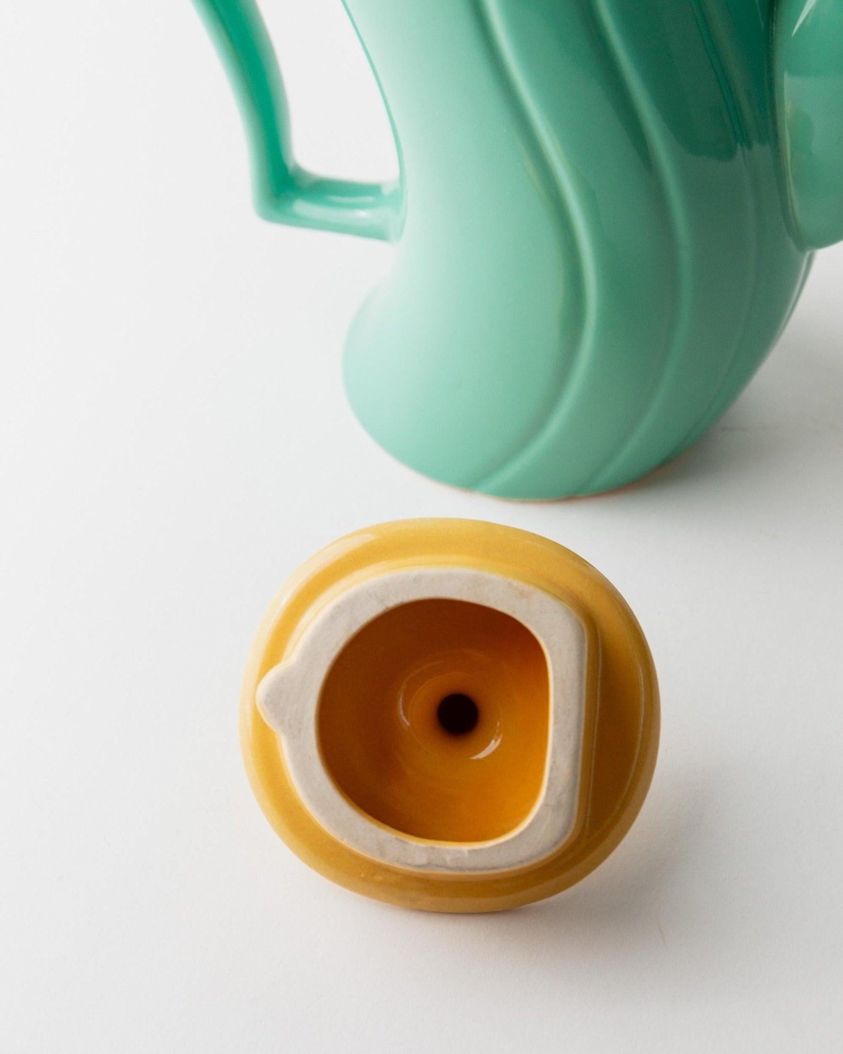 Théière vintage par M. Iosa Ghini pour M-One - Turquoise et jaune, années 80 en vente 2