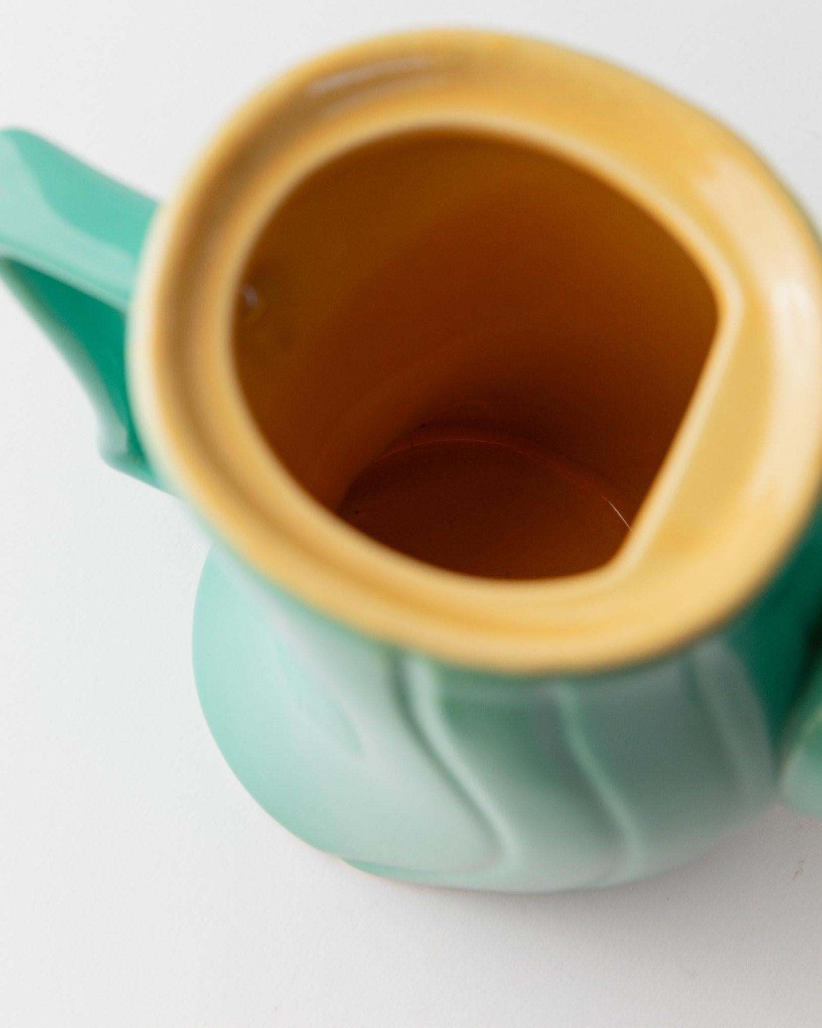 Théière vintage par M. Iosa Ghini pour M-One - Turquoise et jaune, années 80 en vente 3