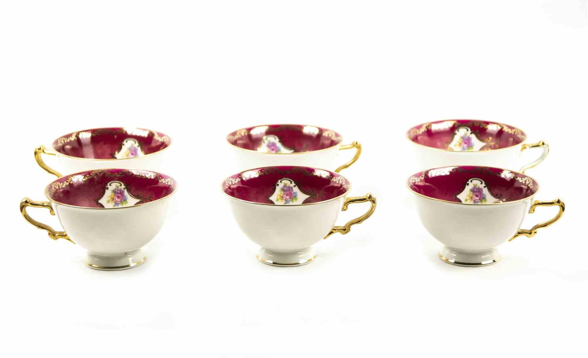 Vintage Tea Service H & C 'Selb Bavaria' Heinrich Porcelain, 20th Century In Good Condition For Sale In Roma, IT