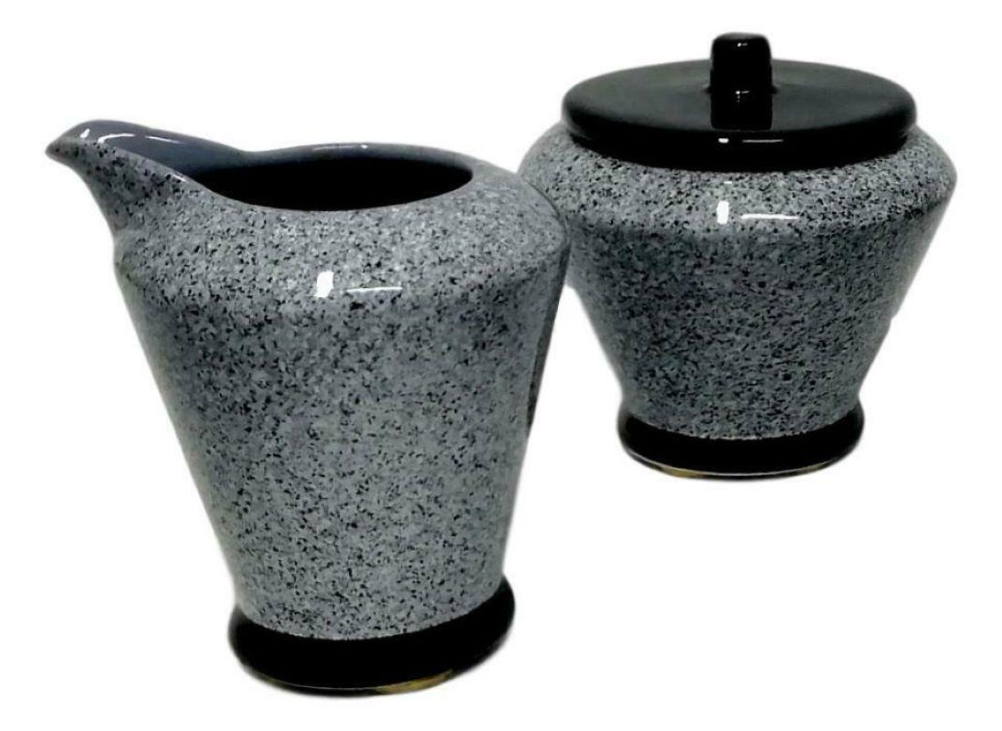 Vintage Tea Service in Ceramic Design Dante Baldelli, 1980s In Good Condition For Sale In taranto, IT