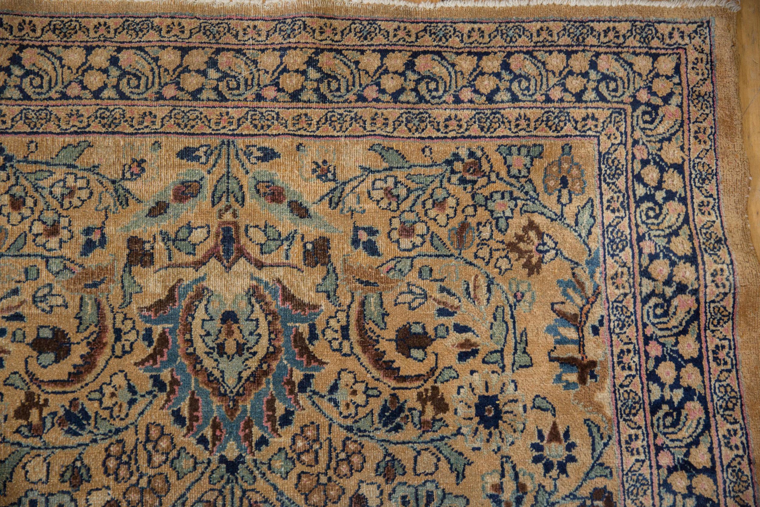 Islamic Vintage Tea Washed Meshed Rug Runner For Sale