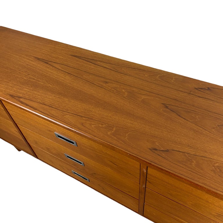Vintage Teak 9Drawer Dresser at 1stDibs