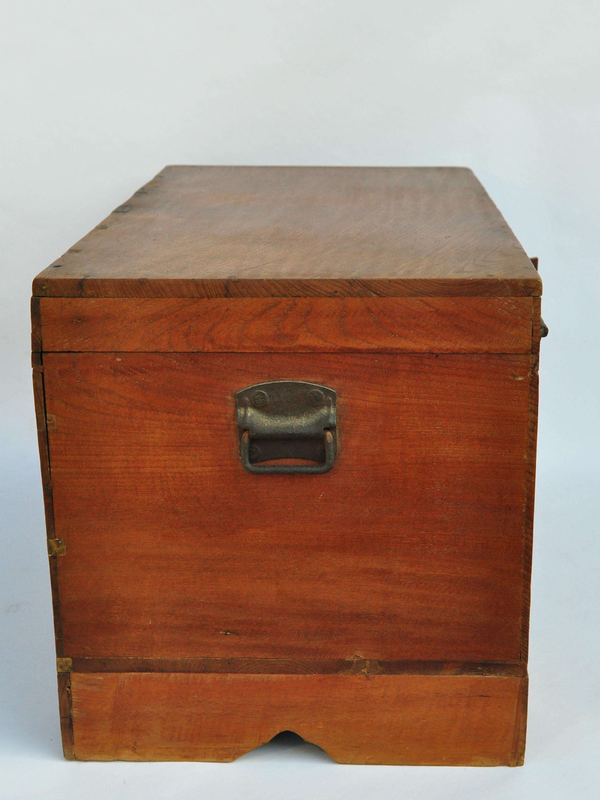 Vintage Teak Actors Chest from Burma, Early to Mid-20th Century 9