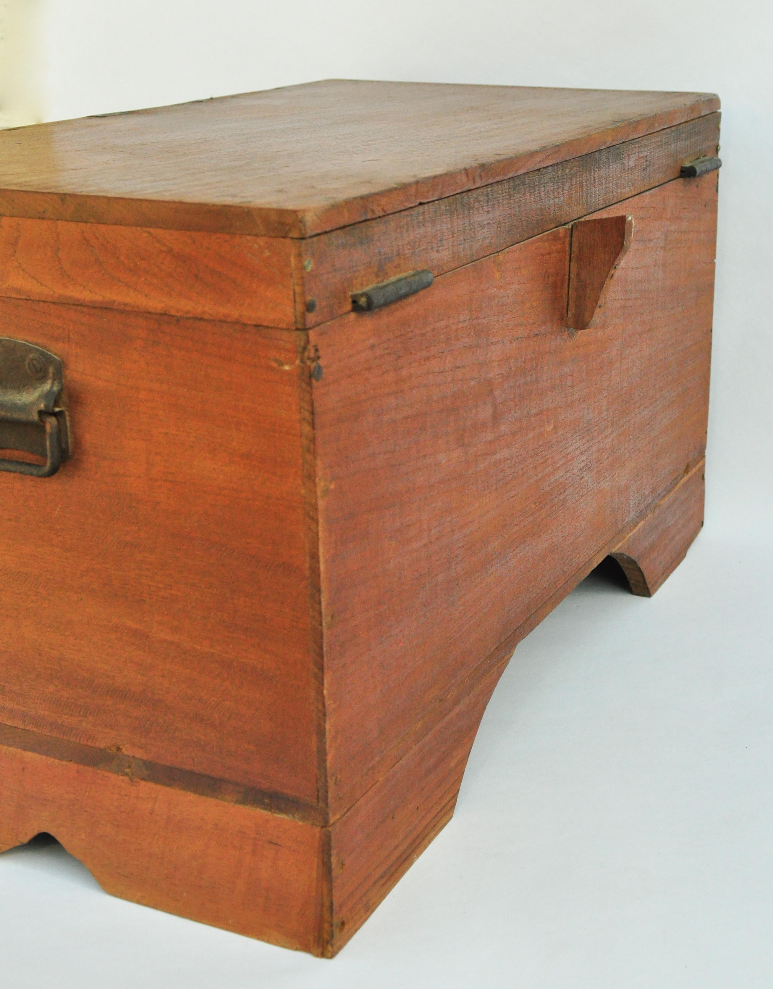 Vintage Teak Actors Chest from Burma, Early to Mid-20th Century 10