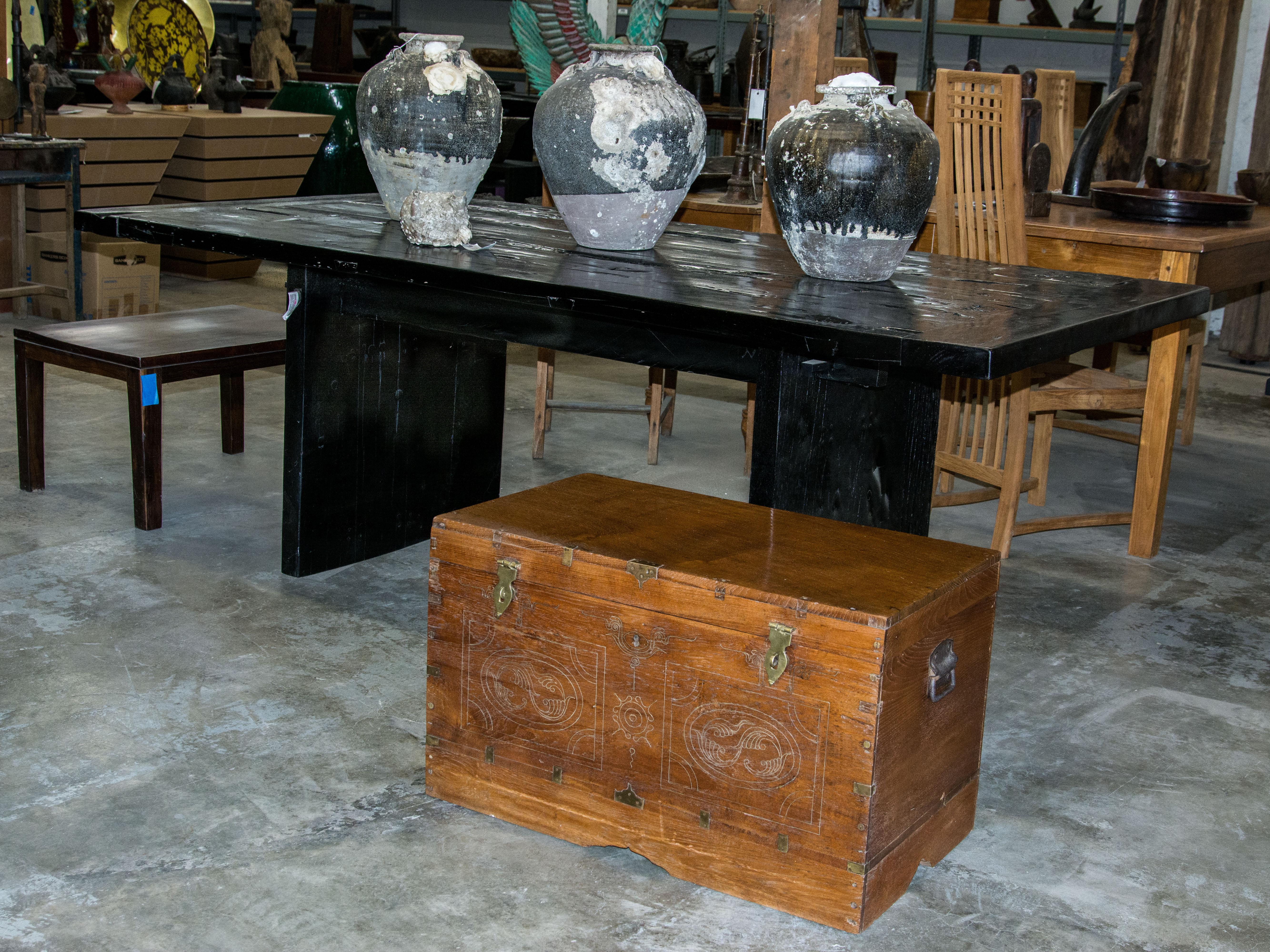 Vintage Teak Actors Chest from Burma, Early to Mid-20th Century 13