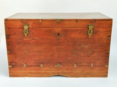 Vintage Teak Actors Chest from Burma, Early to Mid-20th Century