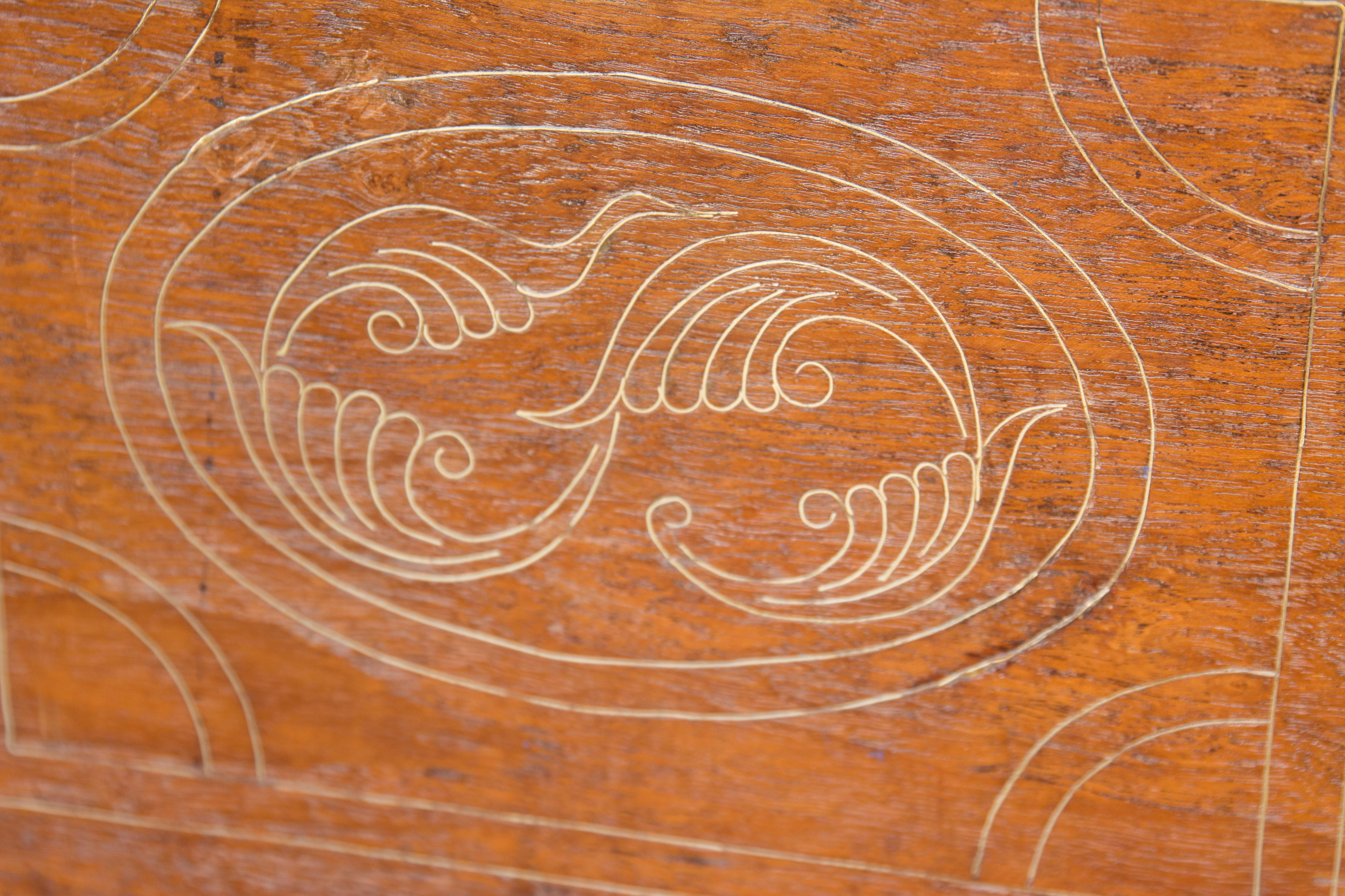 Burmese Vintage Teak Actors Chest from Burma, Early to Mid-20th Century