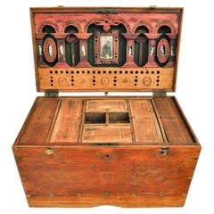 Vintage Teak Actors Chest from Burma, Early to Mid-20th Century