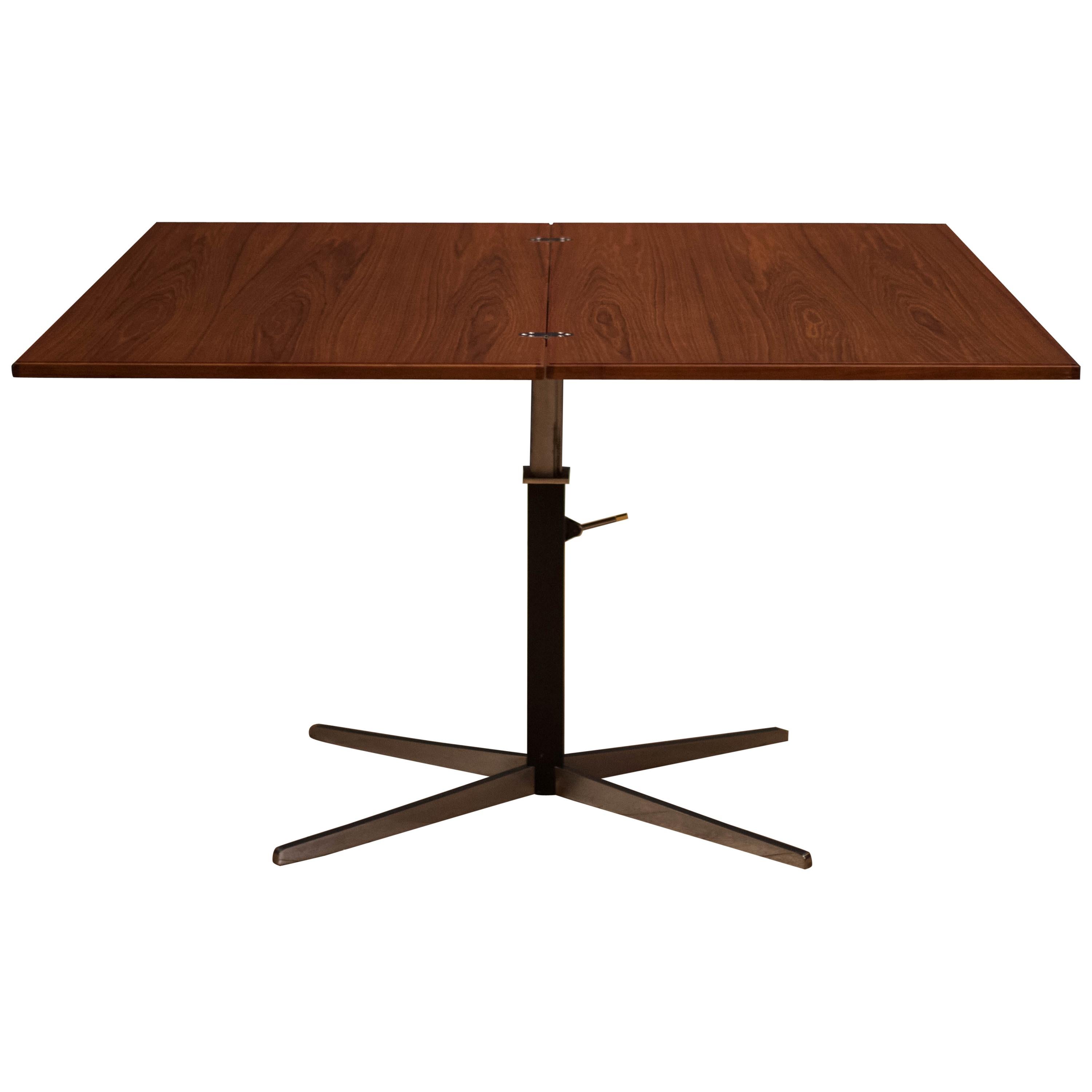 Vintage Teak Adjustable Elevator Dining Table by J.M. Thomas