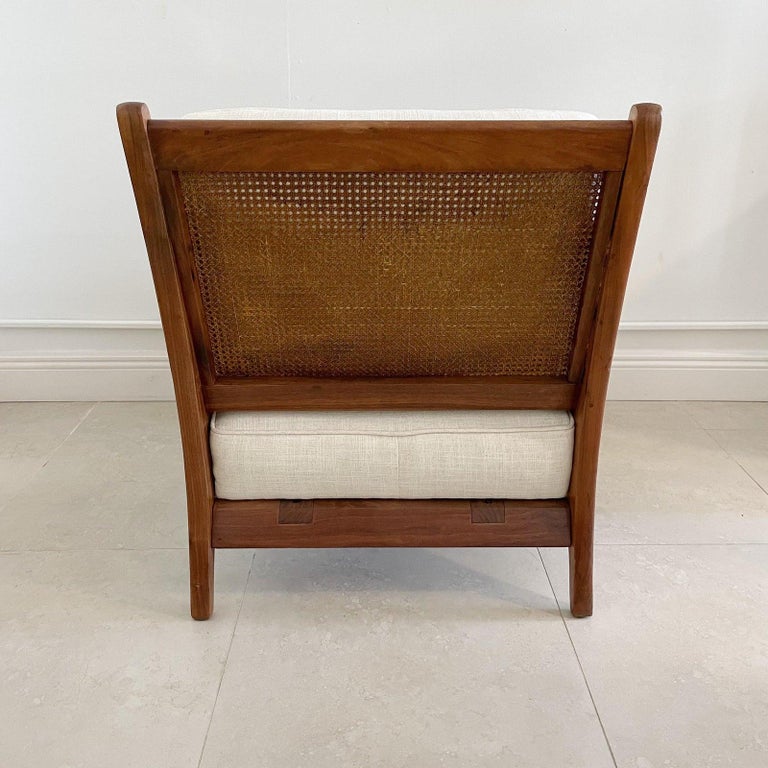 Vintage Teak and Cane Lounge Chairs at 1stDibs west palm beach chair