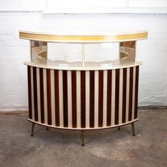 Vintage Teak and Formica Home Cocktail Bar, 1950s