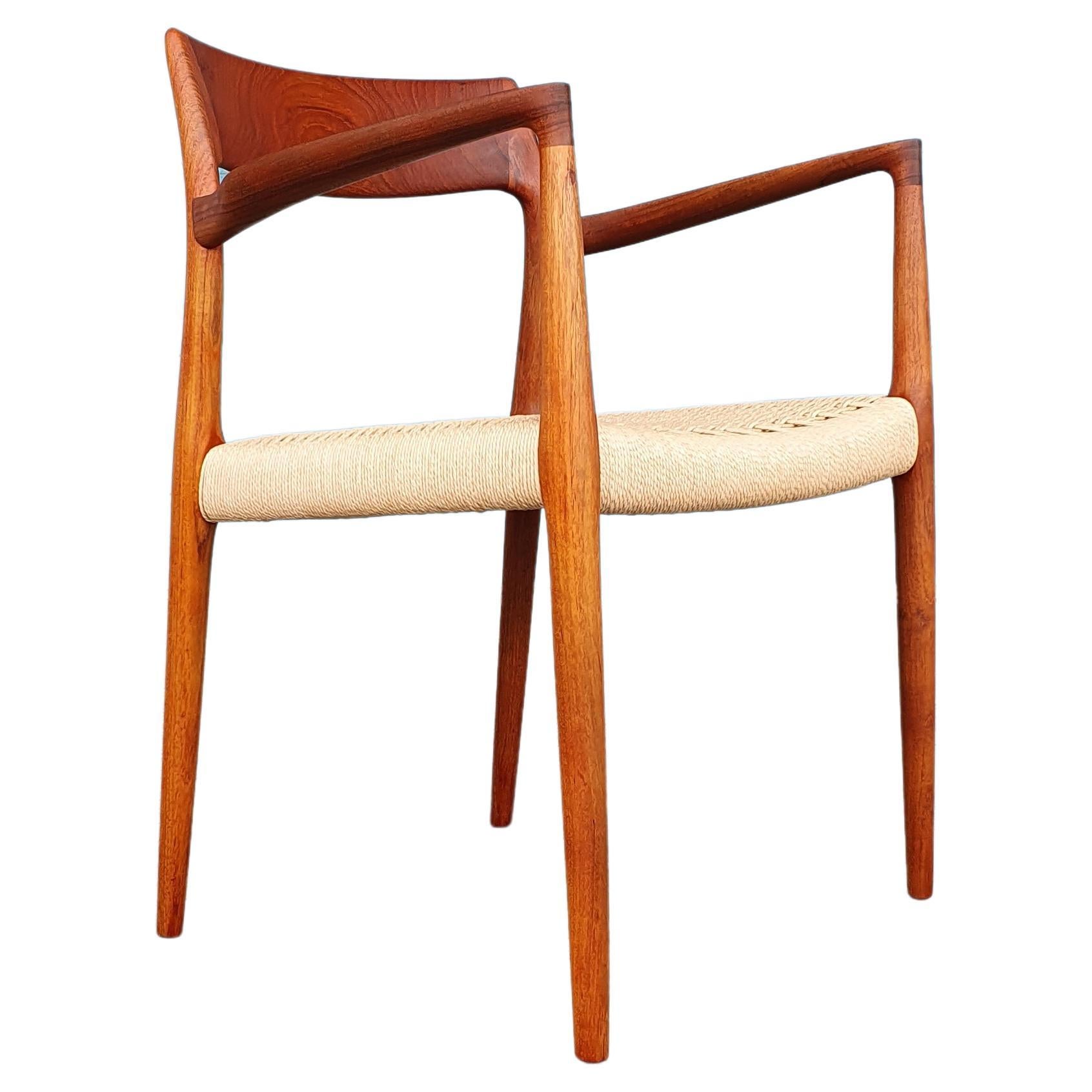 Vintage Teak Arm Chair by Niels Moller Model 57