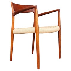 Vintage Teak Arm Chair by Niels Moller Model 57