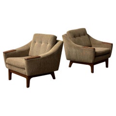 Vintage Teak Armchairs by R. Huber