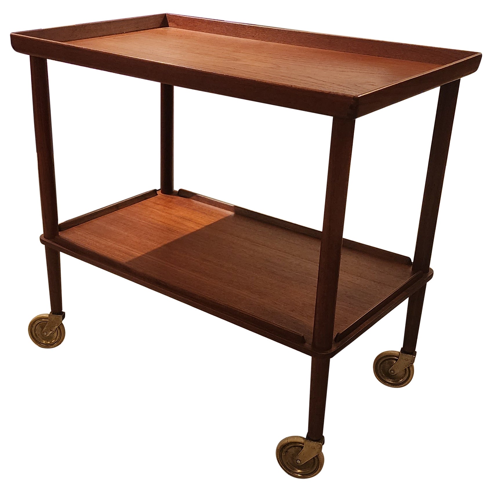 Vintage teak Bar Cart for John Stuart For Sale