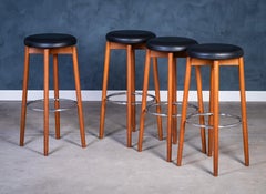 Vintage Barhocker aus Teakholz von Hugo Frandsen für Spøttrup Møbelfabrik, 1960er Jahre