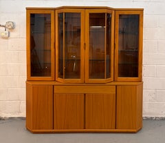 Vintage Teak Buffet Hutch Display Cabinet by Design Furniture MFG. LTD.