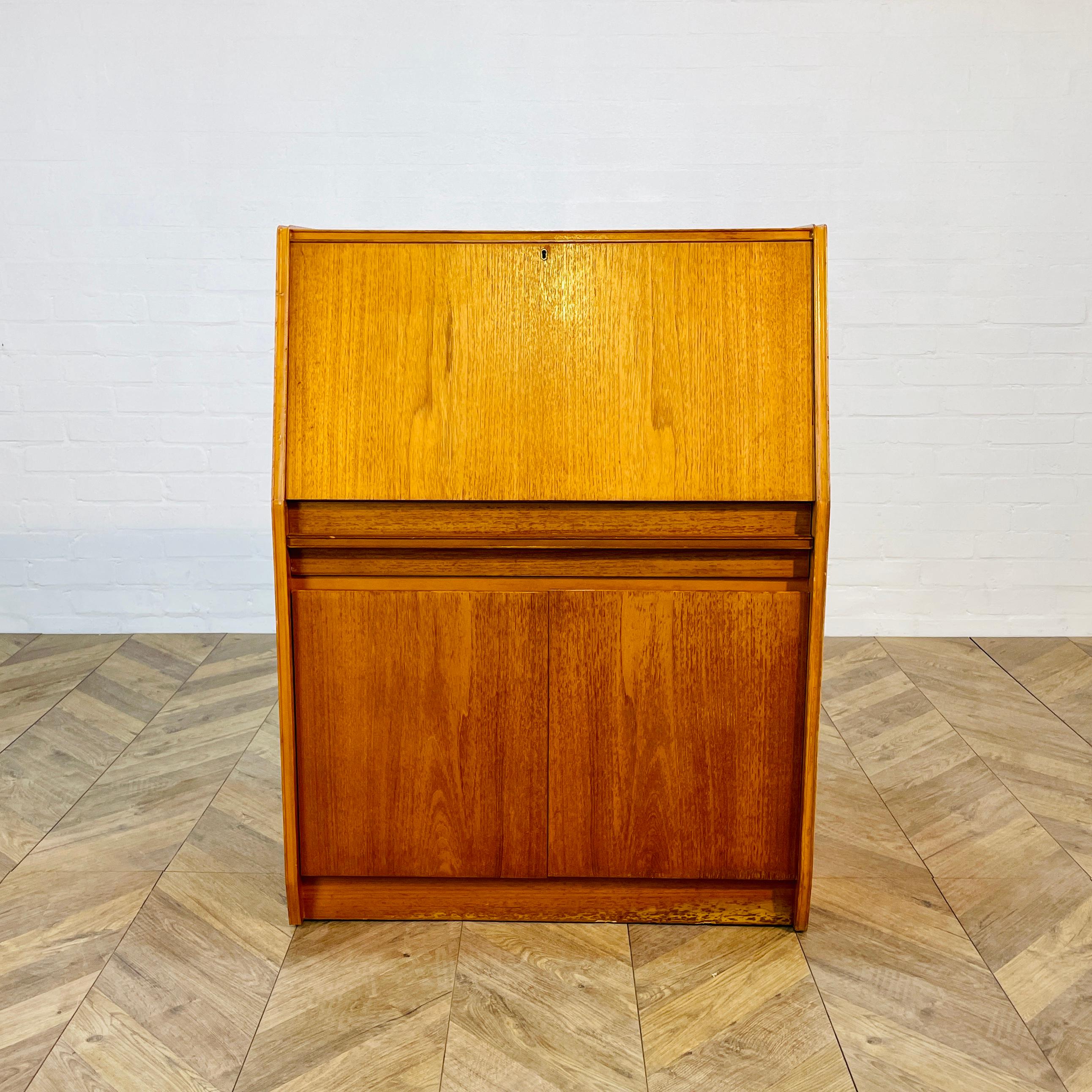 Late 20th Century Vintage Teak Bureau / Desk by Remploy, 1970s For Sale