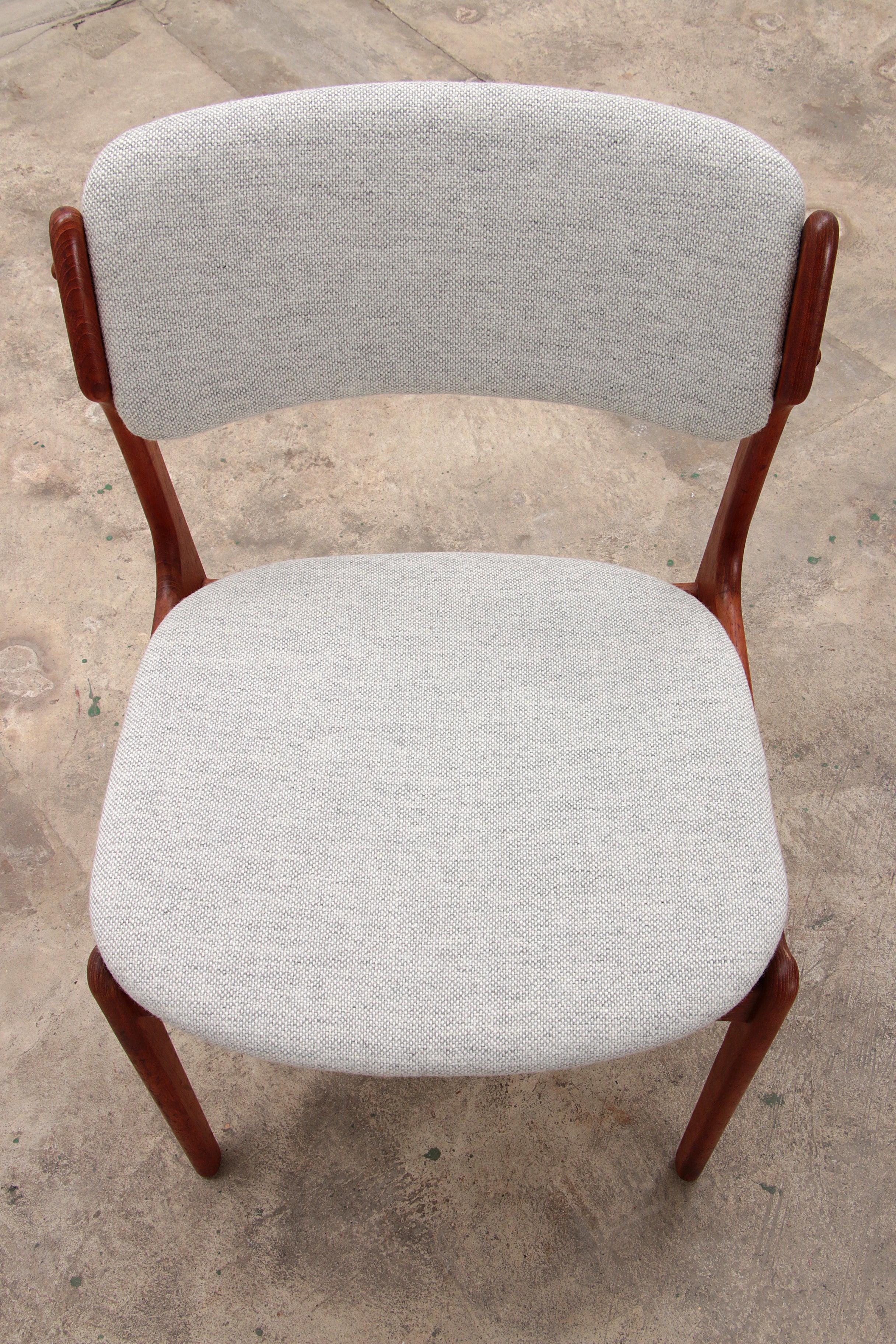 Vintage Teak Chairs Erik Buch Model 49 - Set of 2 In Excellent Condition In Oostrum-Venray, NL