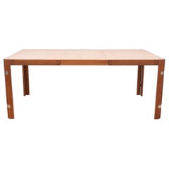 Vintage Teak & Chrome Dining Table