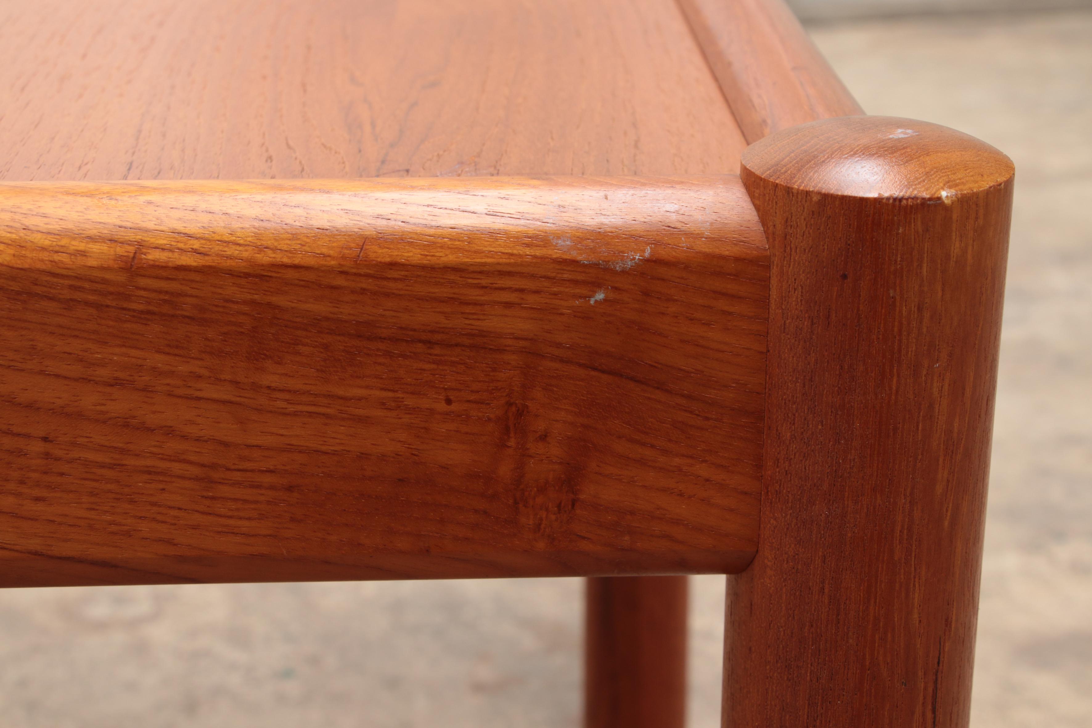 Vintage Teak Coffee Table from 1960s Denmark For Sale 5