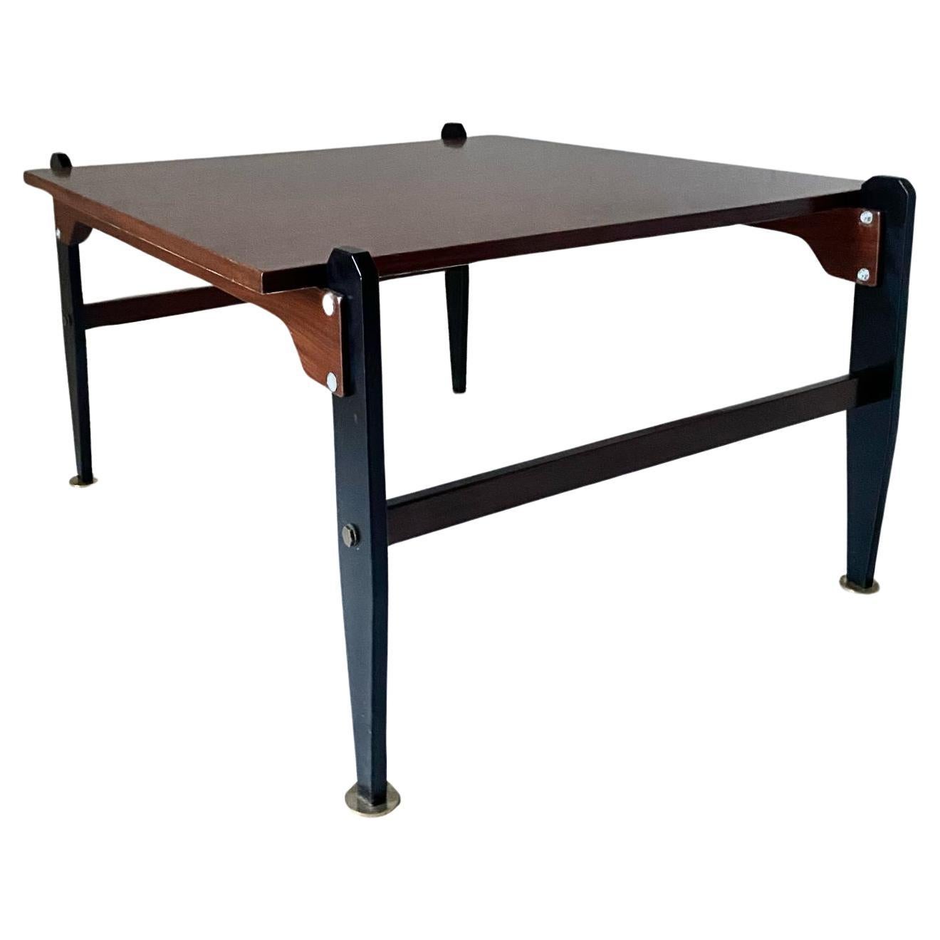 Scandinavian Teak and Iron Coffee Table with Brass Feet, 1950s

A beautifully crafted 1950s Scandinavian coffee table, showcasing the elegance and functional simplicity of Mid-Century Modern design. This piece seamlessly combines warm teak wood,