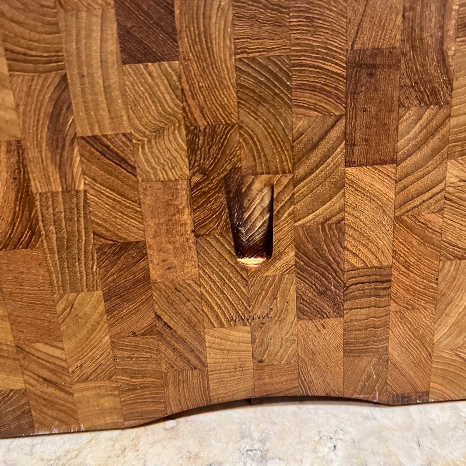 Vintage Teakholz Schneidebrett Butcher Block Carving im Angebot 1