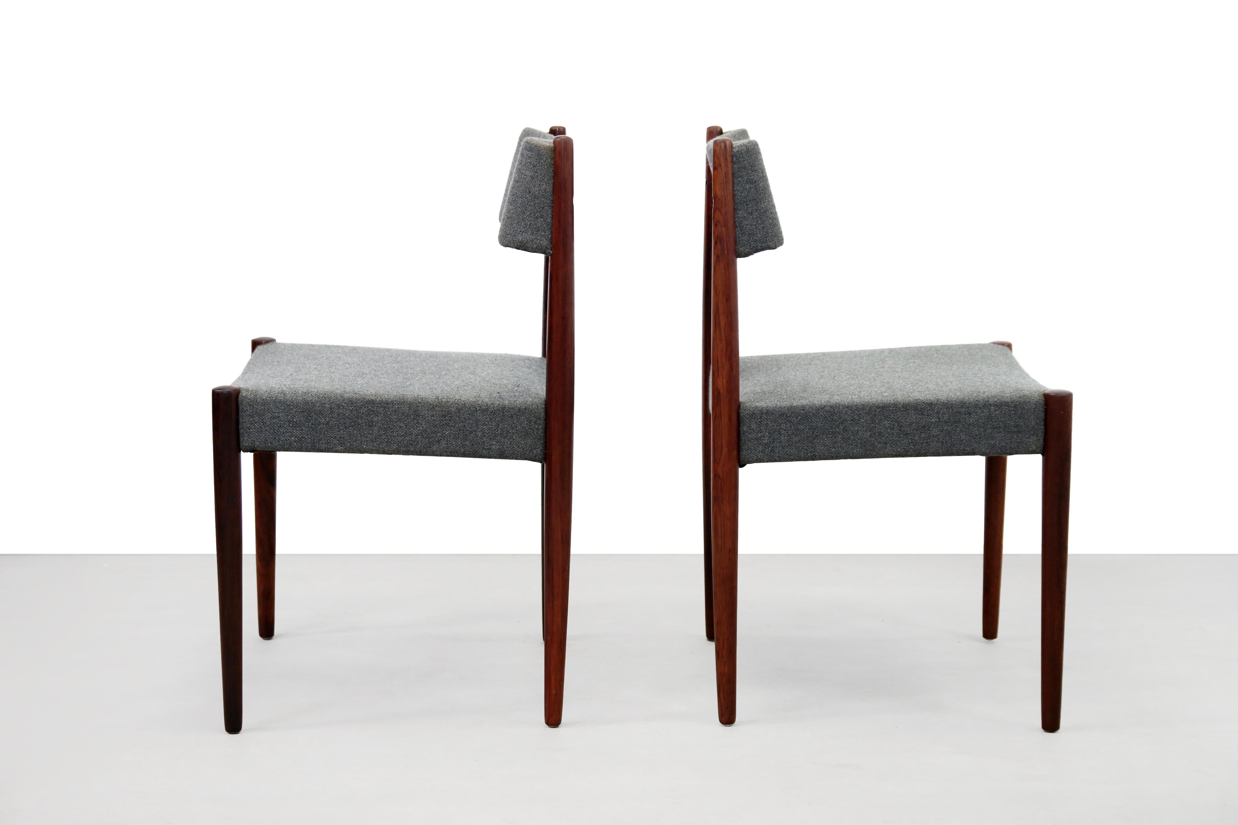 20th Century Vintage Teak Danish design Dining Room Chairs by Aksel Bender Madsen, 1960s