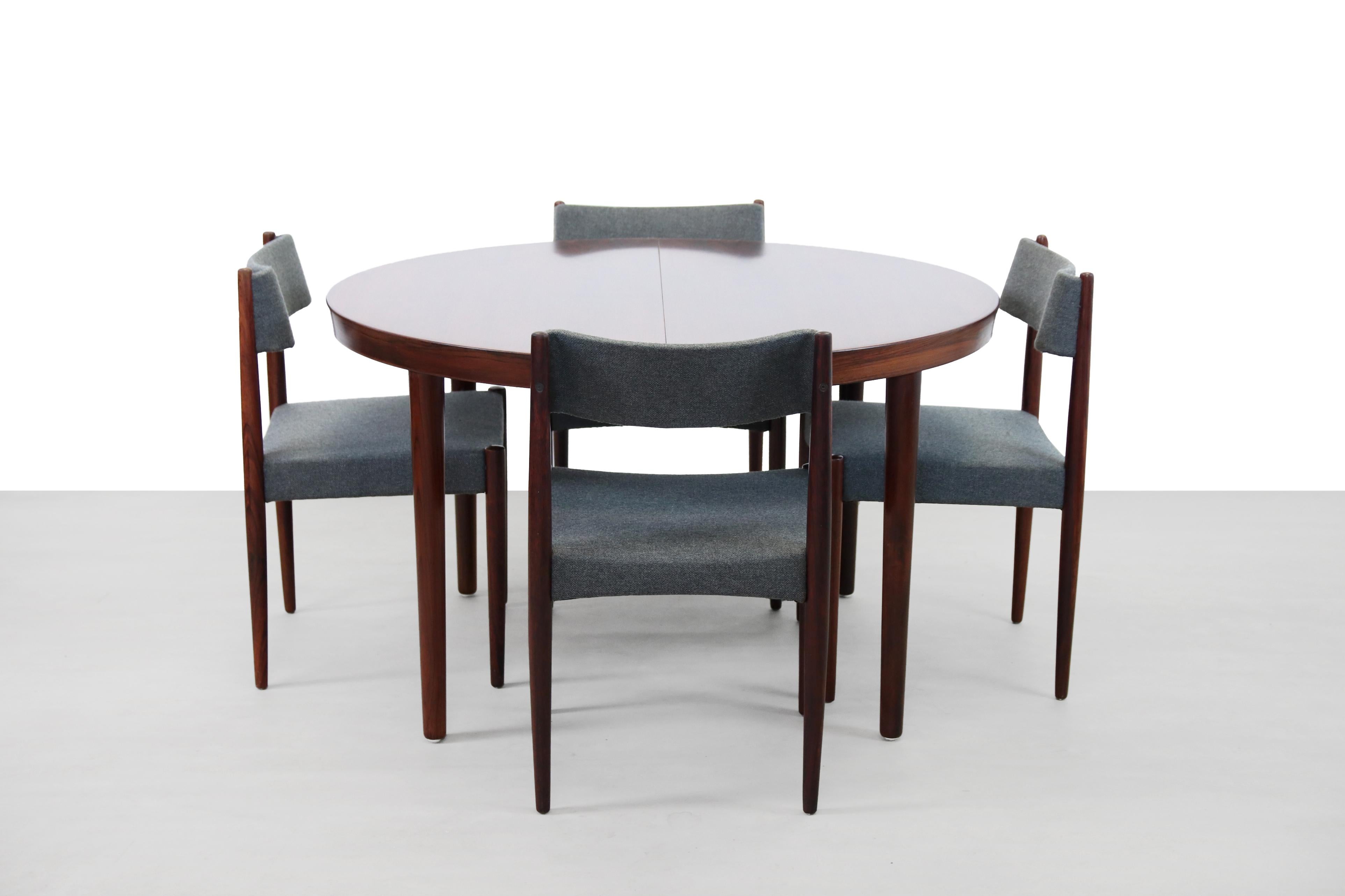 Wool Vintage Teak Danish design Dining Room Chairs by Aksel Bender Madsen, 1960s