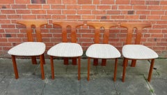 Vintage Teak Danish dining chairs , 1970s, Set of 4