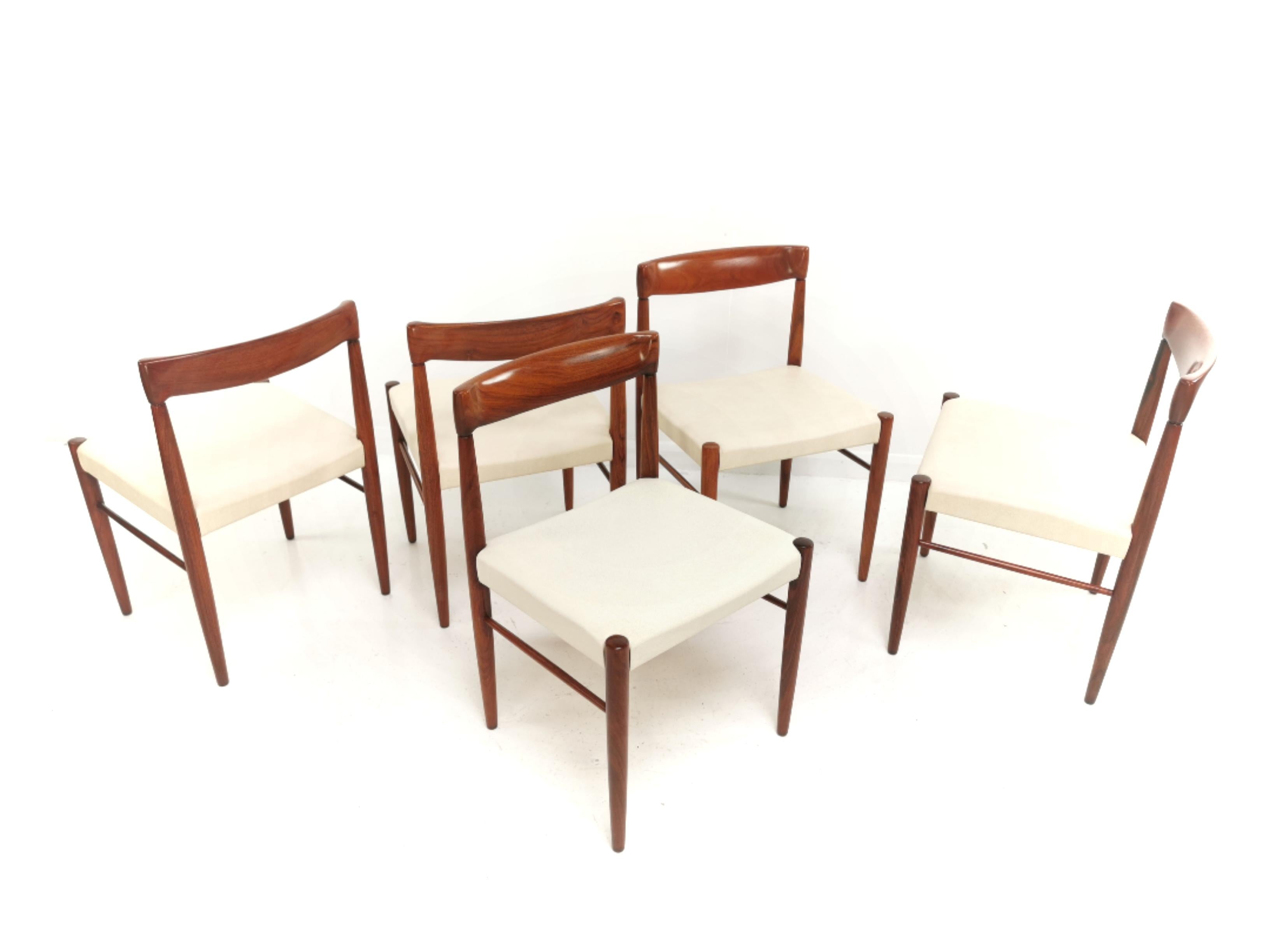 20th Century Vintage Teak Danish Dining Chairs by H.W. Klein for Bramin