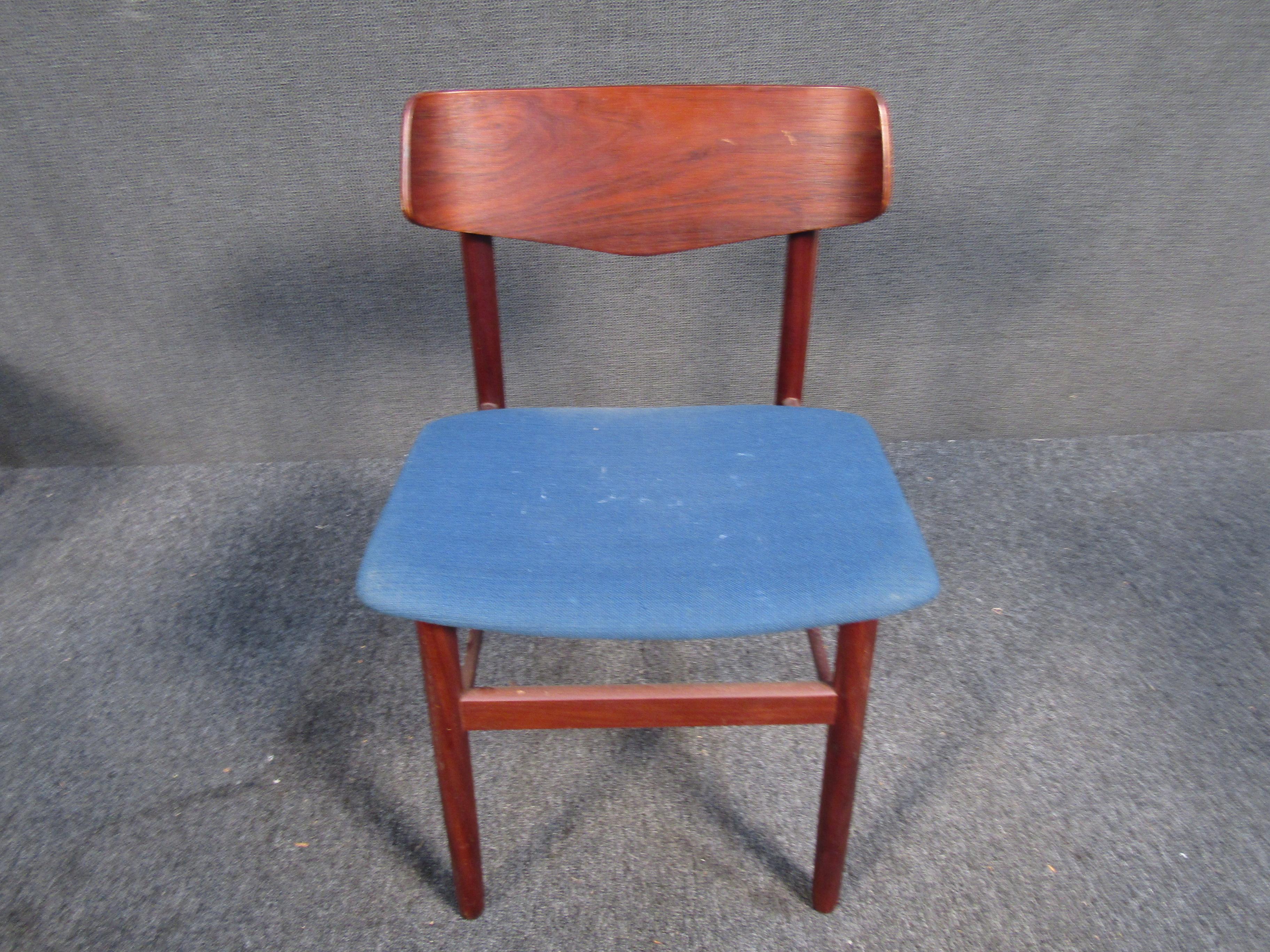 vintage danish modern dining chairs