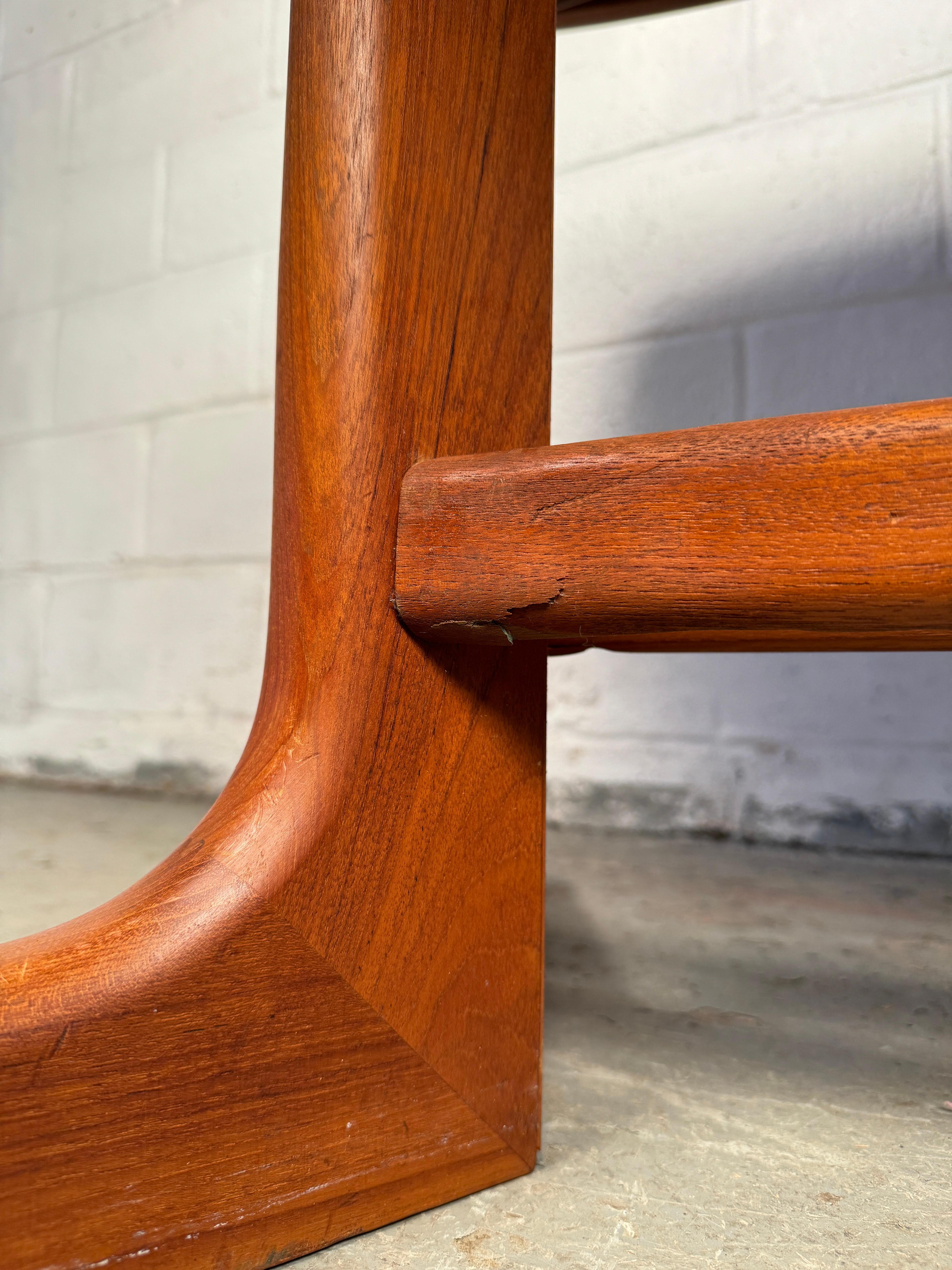 Vintage Teak Danish Leaf Table en vente 11