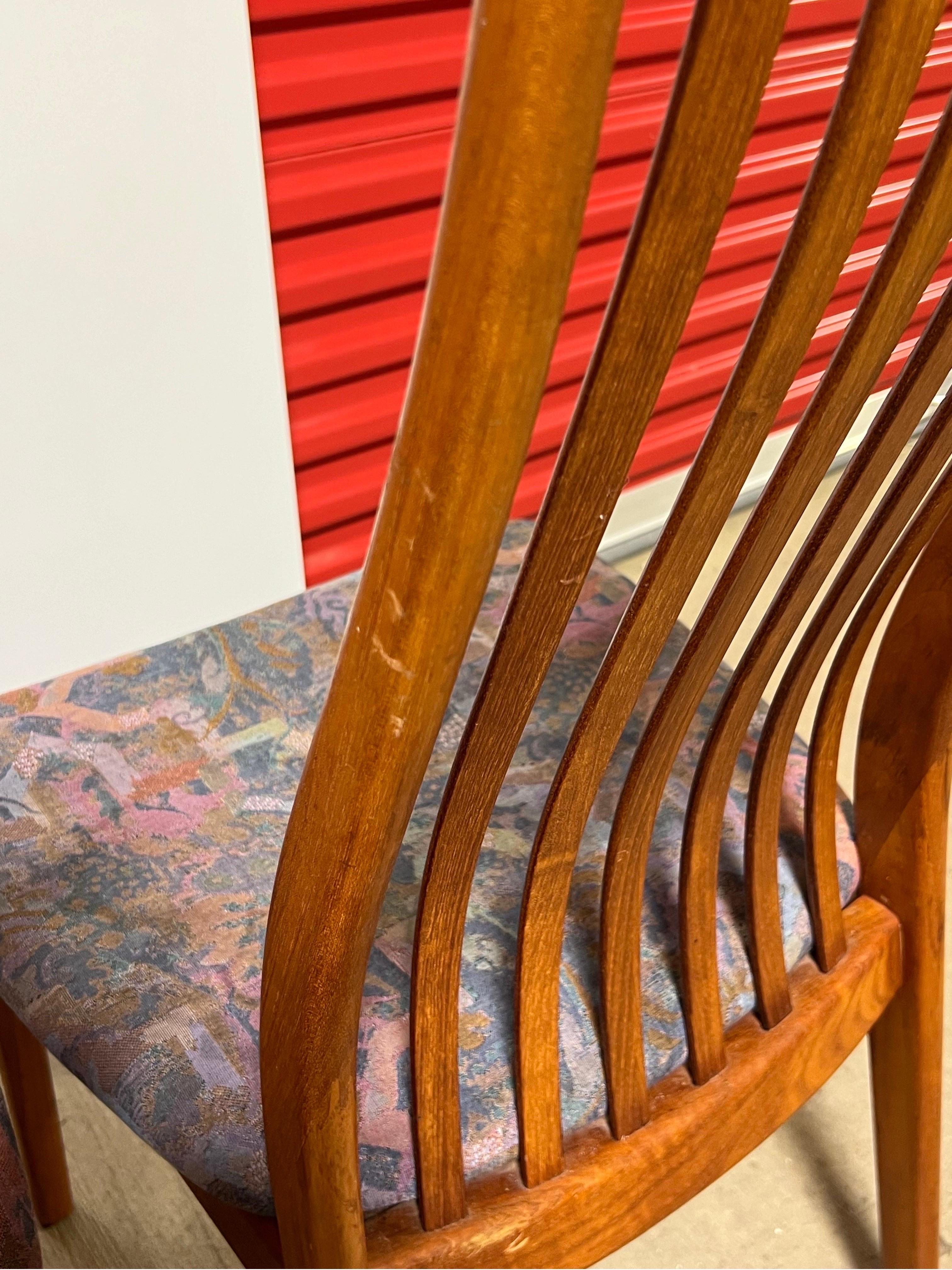 Vintage Teak Danish Modern Preben Schou Dining Chairs - Set of 6 6