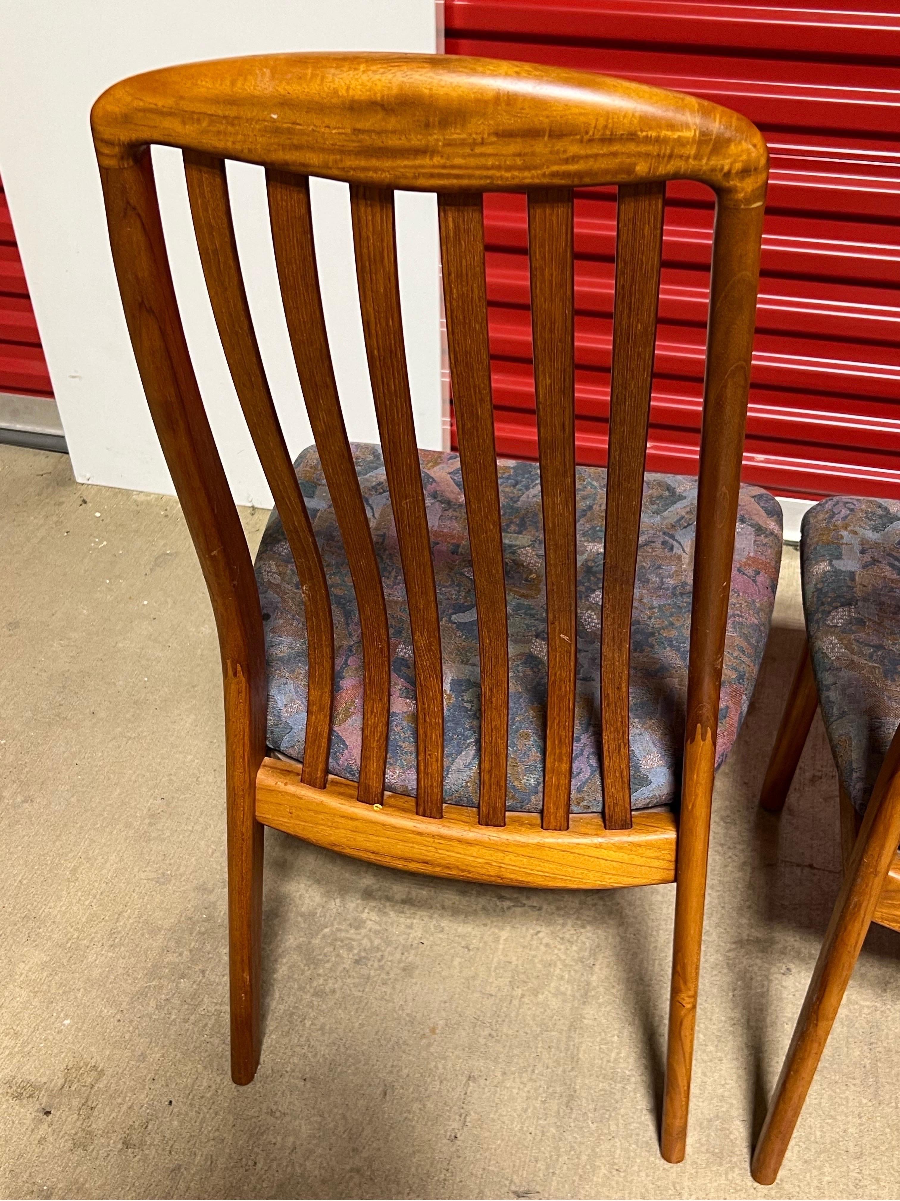 Vintage Teak Danish Modern Preben Schou Dining Chairs - Set of 6 7