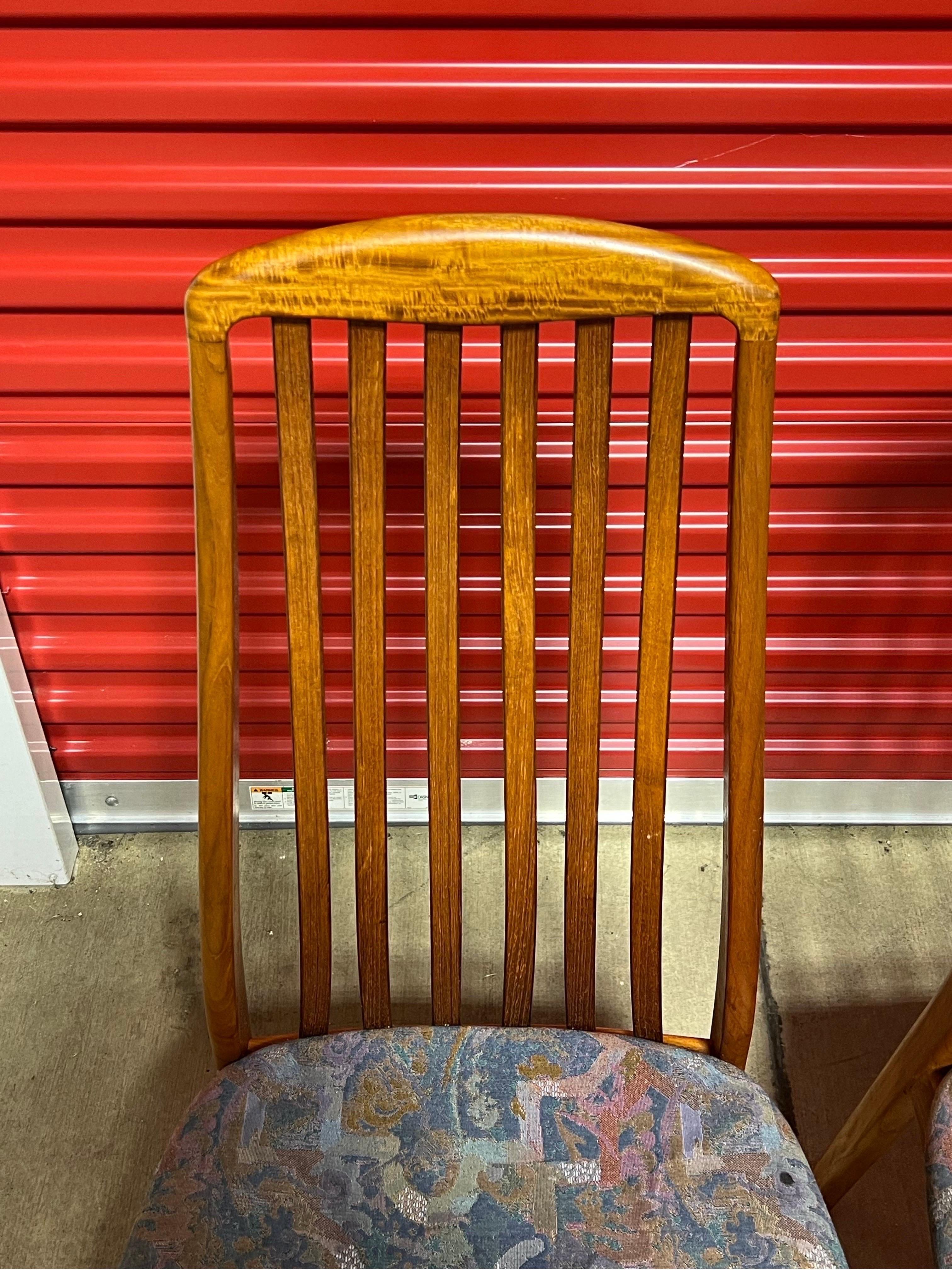 Vintage Teak Danish Modern Preben Schou Dining Chairs - Set of 6 1