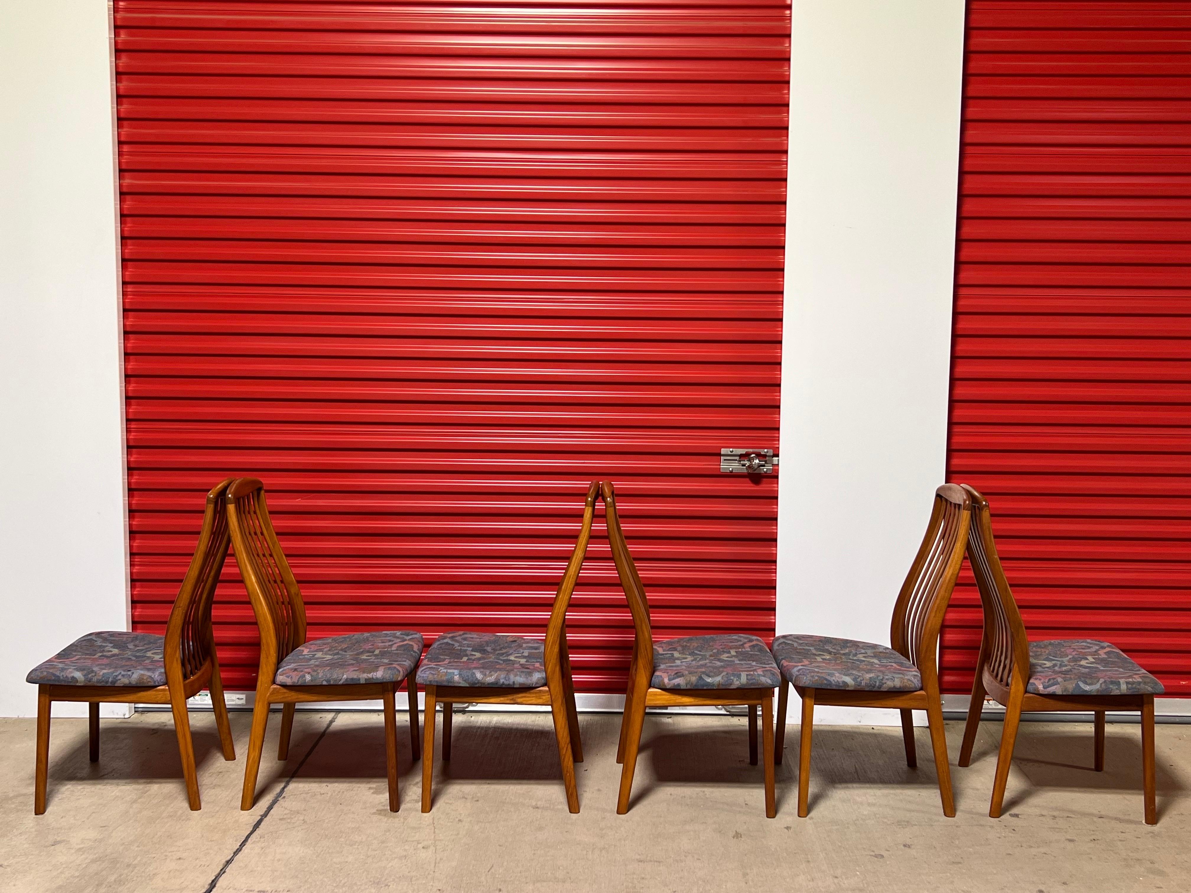 Vintage Teak Danish Modern Preben Schou Dining Chairs - Set of 6 2