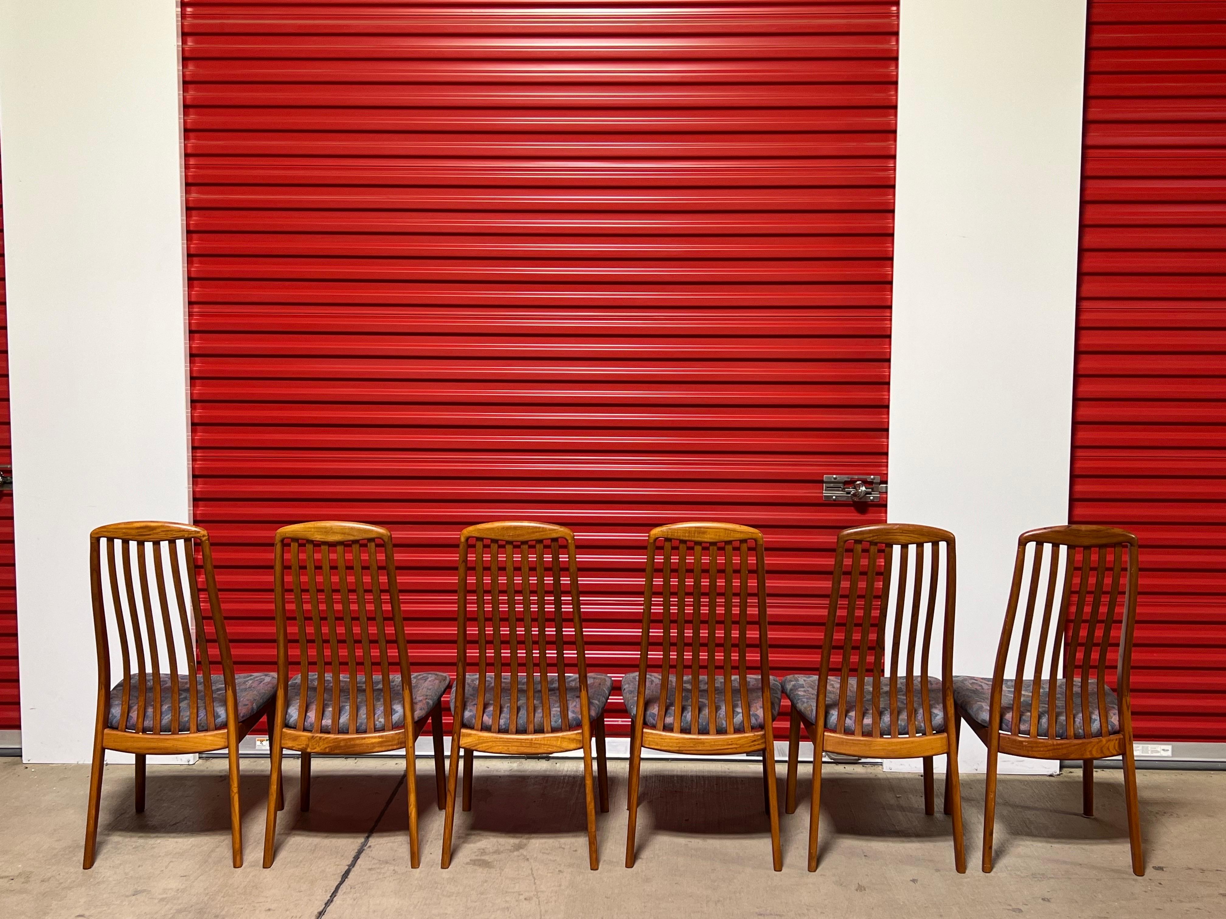 Vintage Teak Danish Modern Preben Schou Dining Chairs - Set of 6 3