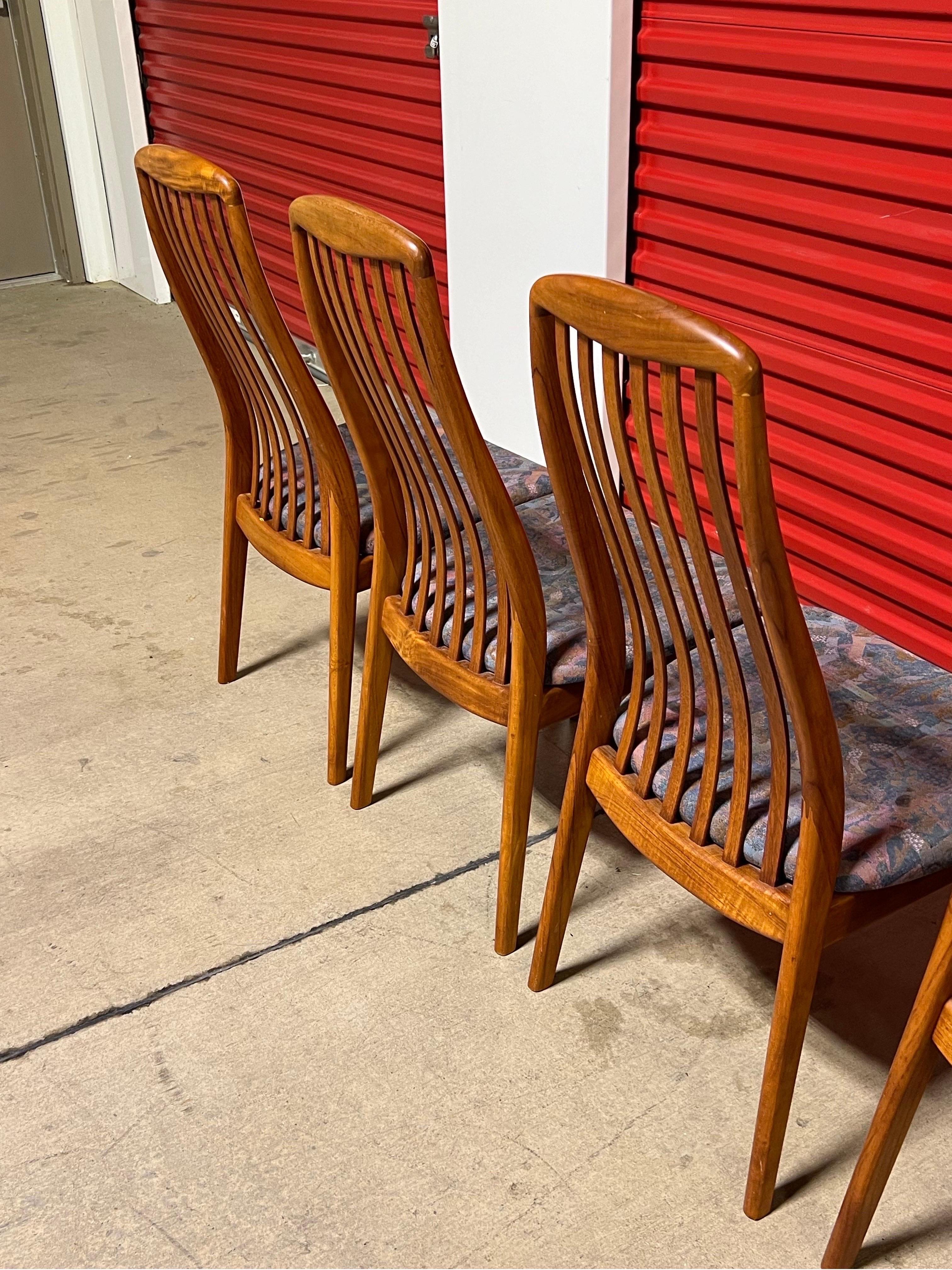 Vintage Teak Danish Modern Preben Schou Dining Chairs - Set of 6 4