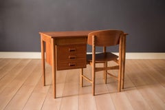 Vintage Teak Danish Writing Desk by Borge Mogensen for Soborg Mobler