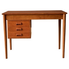 Vintage Teak Danish Writing Desk by Borge Mogensen for Soborg Mobler