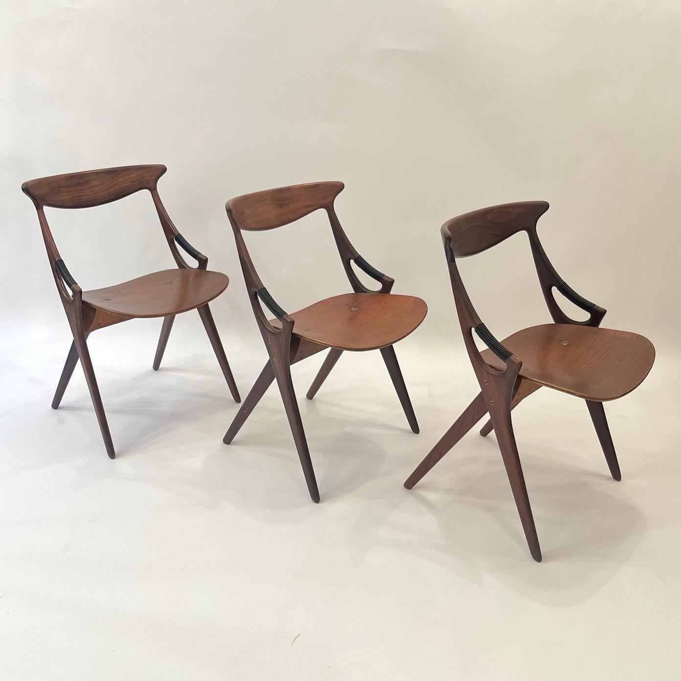 Vintage Teak Dining Chair by Arne Hovmand Olsen, Denmark ca. 1950s 5