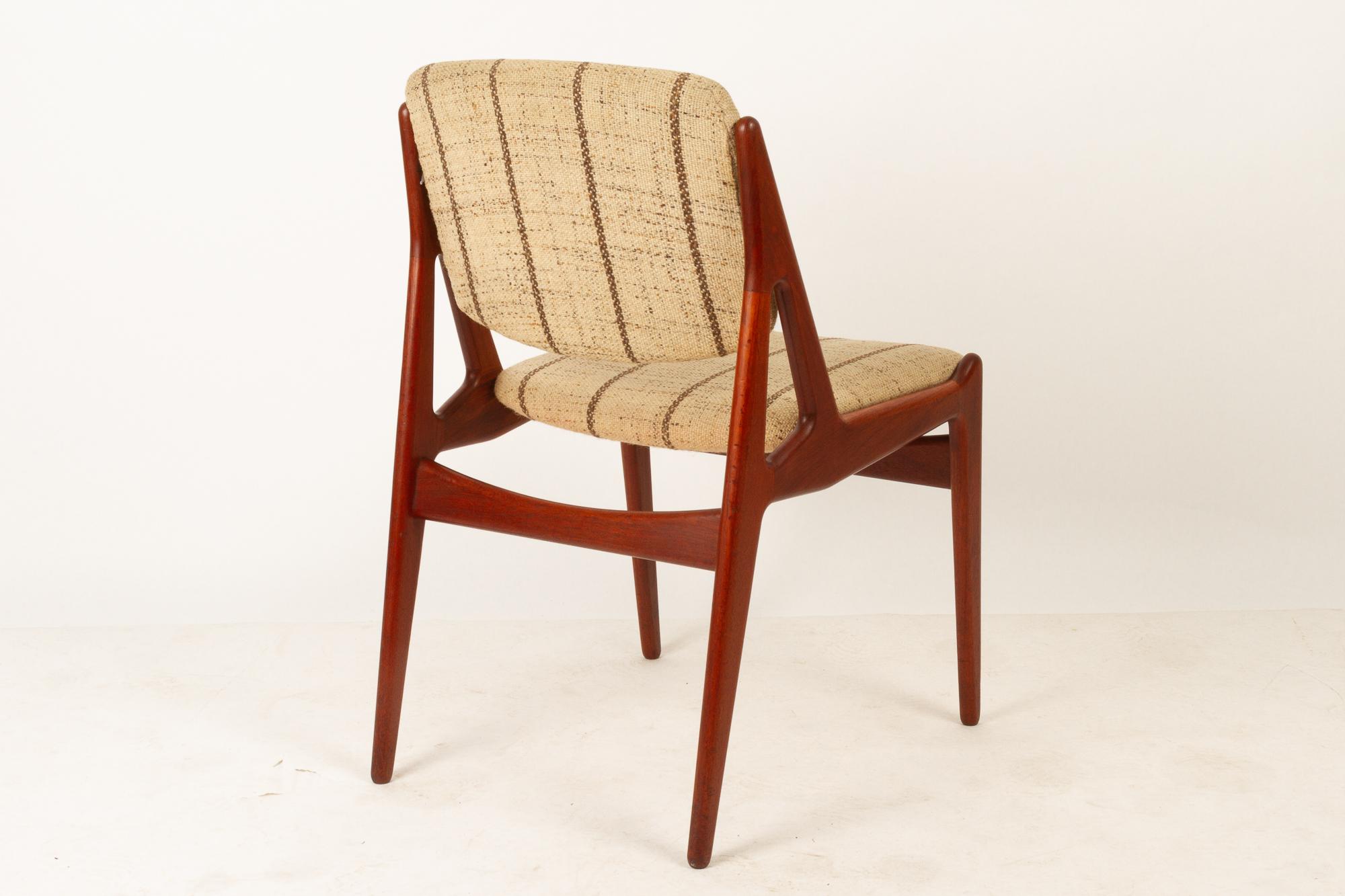 Mid-20th Century Vintage Teak Dining Chair 