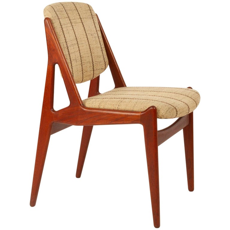 Vintage Teak Dining Chair "Ella" by Arne Vodder, 1960s at 1stDibs