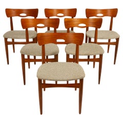 Vintage Teak Dining Chairs by Johannes Andersen, 1960s, Set of 6