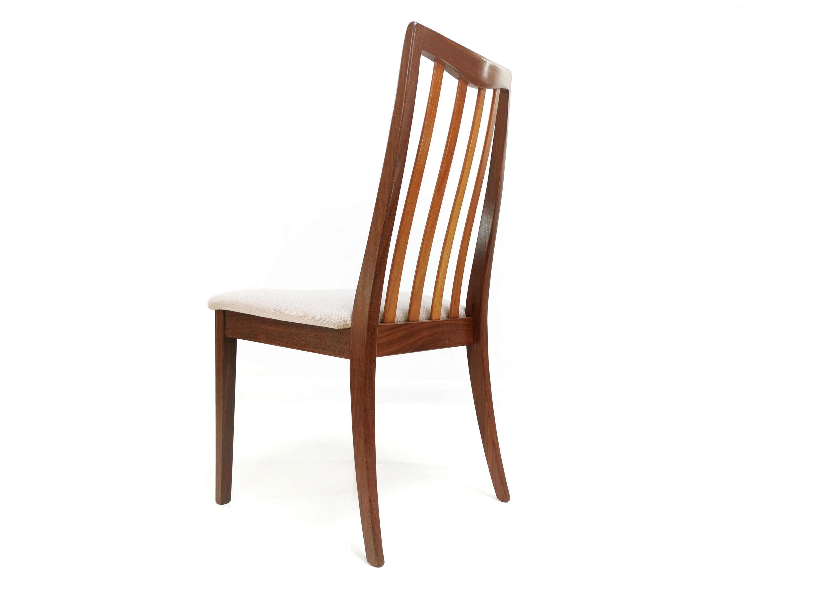 Mid-Century Modern Vintage Teak Dining Chairs by Leslie Dandy for G-Plan, 1960s, Set of 4