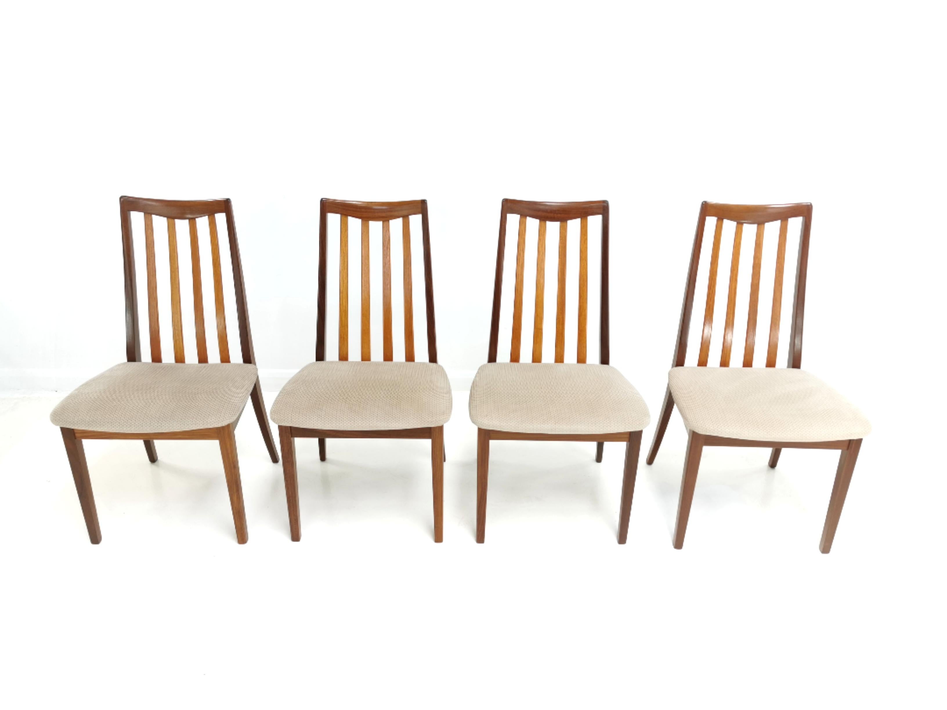 20th Century Vintage Teak Dining Chairs by Leslie Dandy for G-Plan, 1960s, Set of 4