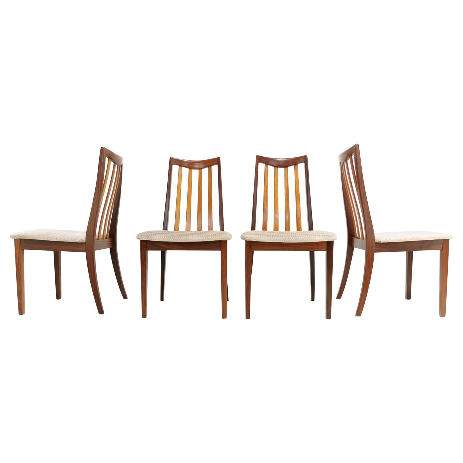 Vintage Teak Dining Chairs by Leslie Dandy for G-Plan, 1960s, Set of 4