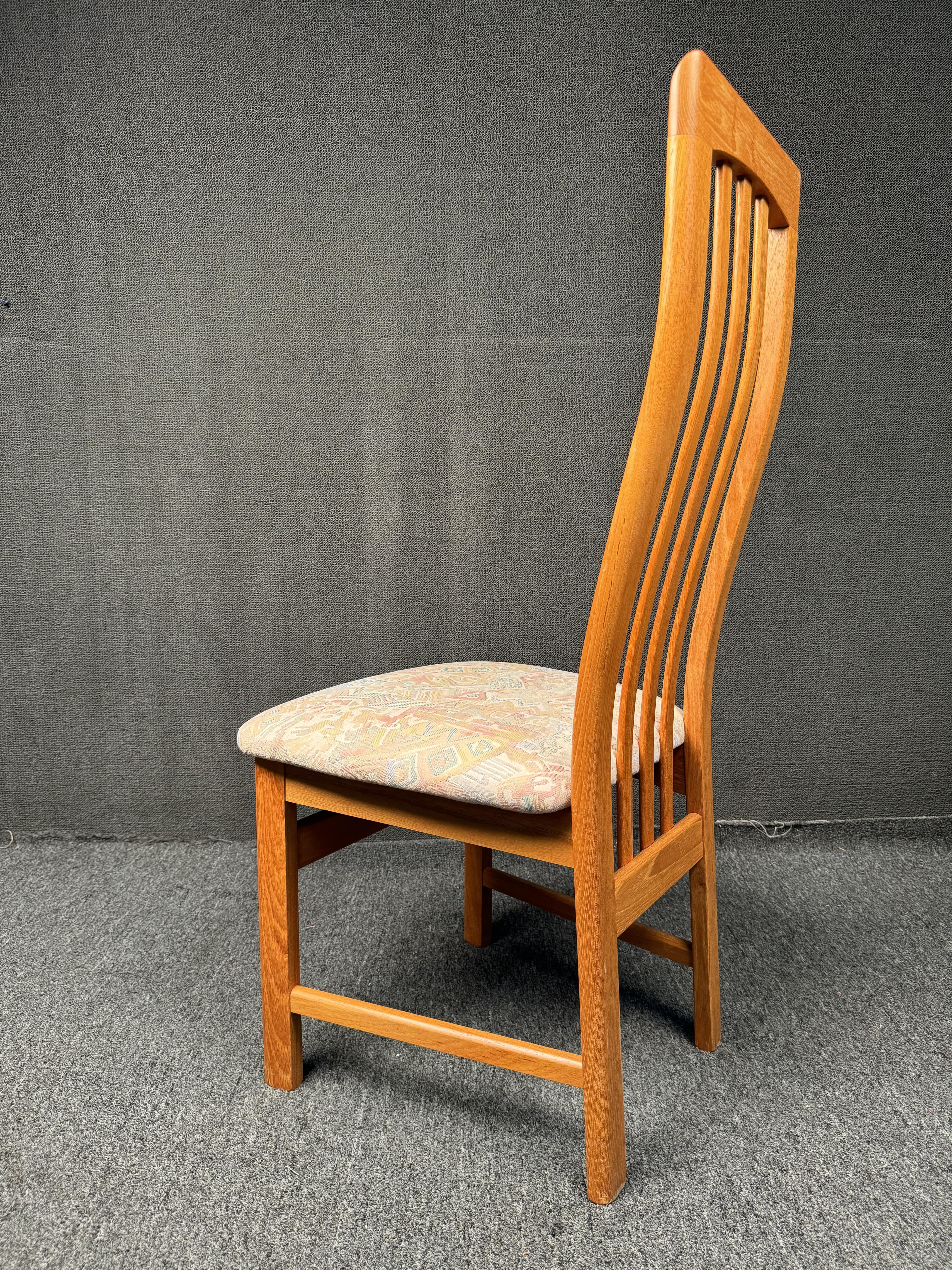Vintage Teak Dining Chairs by Nordic Furniture For Sale 3