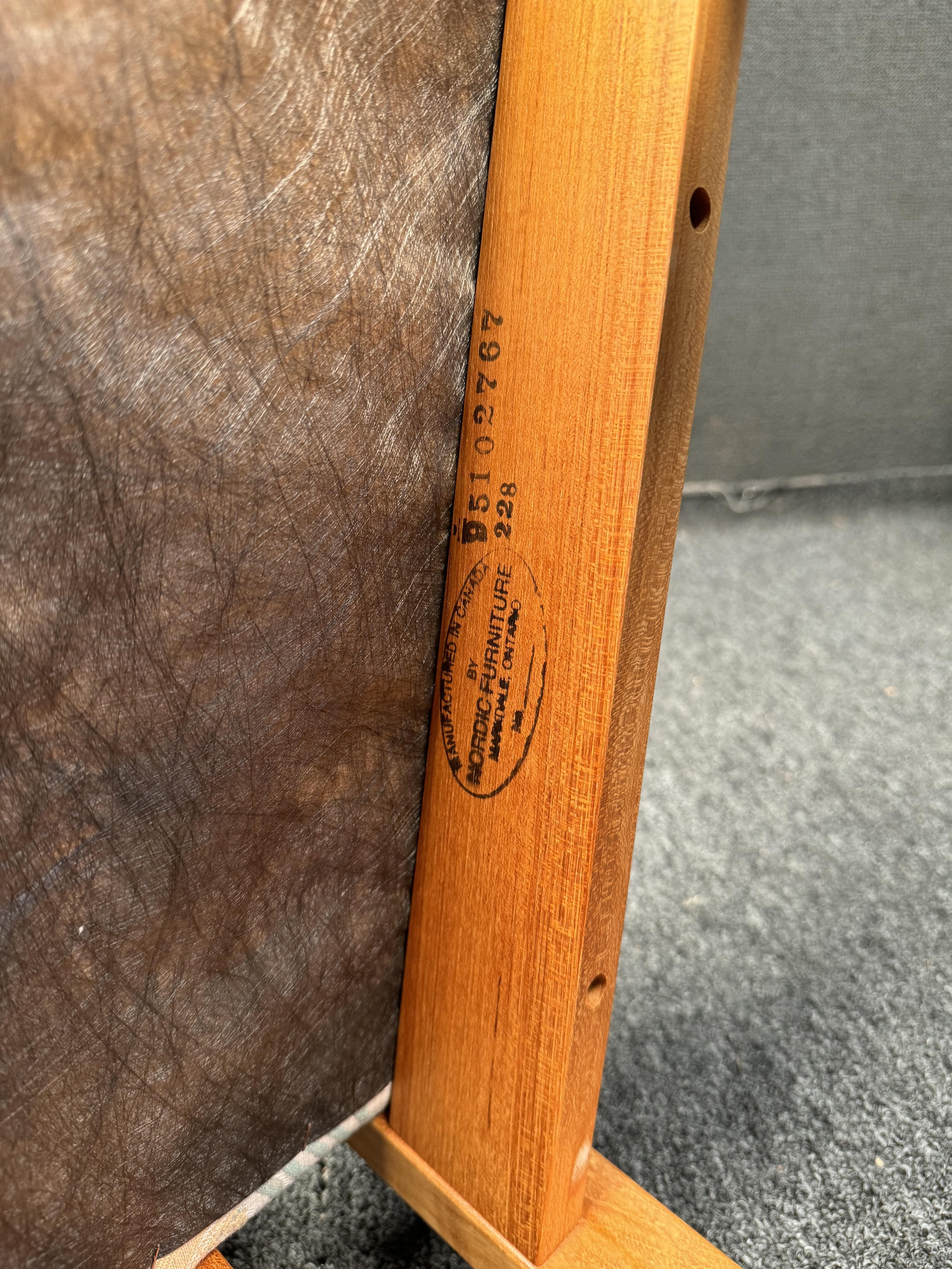 Vintage Teak Dining Chairs by Nordic Furniture For Sale 7